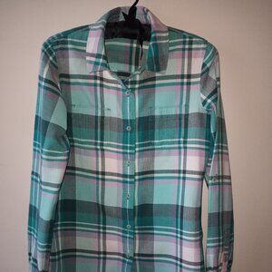 ' THE NORTH FACE' Plaid shirt two chest pockets Size SP EUC